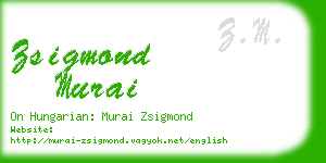 zsigmond murai business card